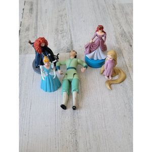Disney princess Brave Mulan Ariel Cinderella Tangled play set toy figure